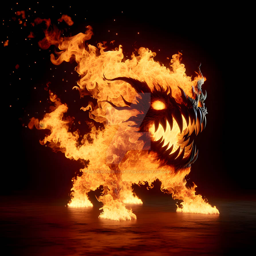 Basic Fire Demon Fire Demon by NamenloserSchatten on DeviantArt
