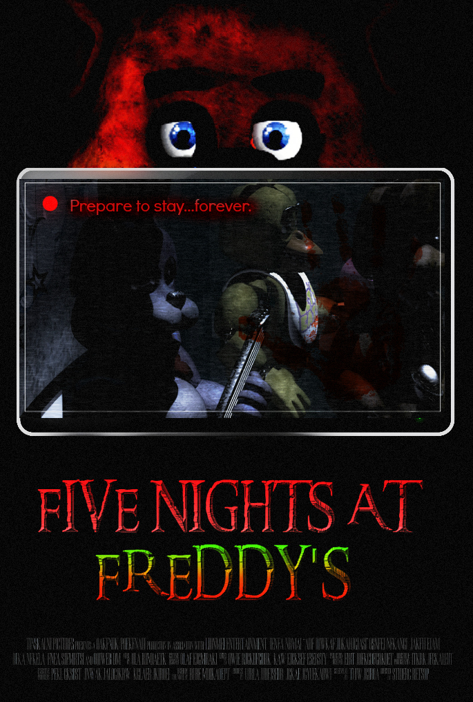 FIVE NIGHTS AT FREDDY'S Video Game Movie Poster