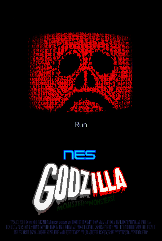 NES Godzilla Creepypasta Movie Poster [Fan-Made]