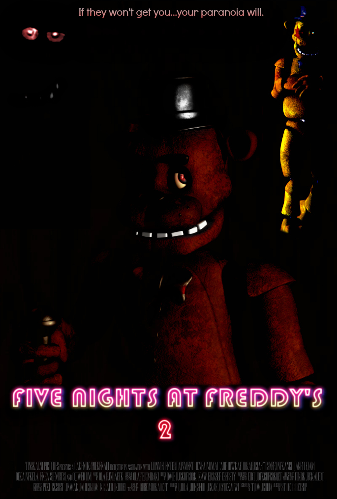 FIVE NIGHTS AT FREDDY'S 2 Video Game Movie Poster by