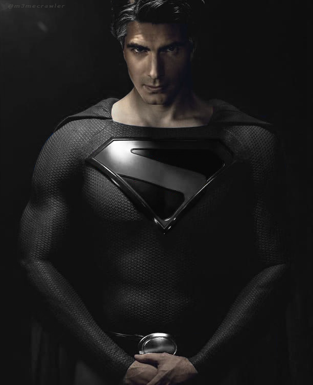 Brandon Routh Deviantart Brandon Routh as Black Suit Superman Fan-Edit by TheDarkRinnegan on ...