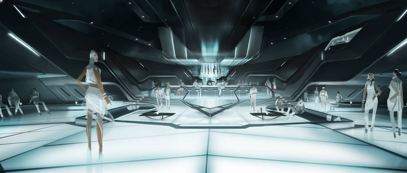 Трон иви. Трон наследие Concept Art. Tron Legacy интерьер. Tron Legacy Interior Concept.