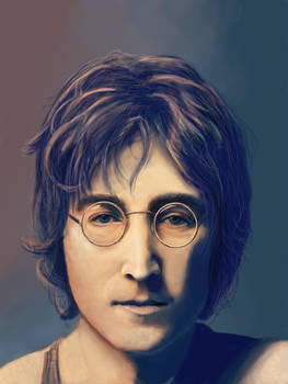 John Lennon - portrait light and colour study