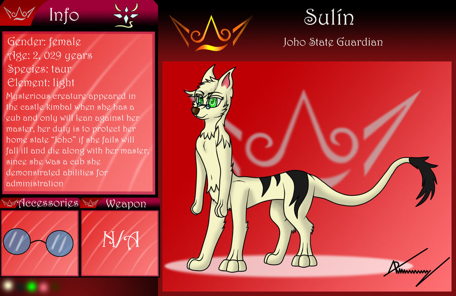 Sulin ref by Kalexshi on DeviantArt