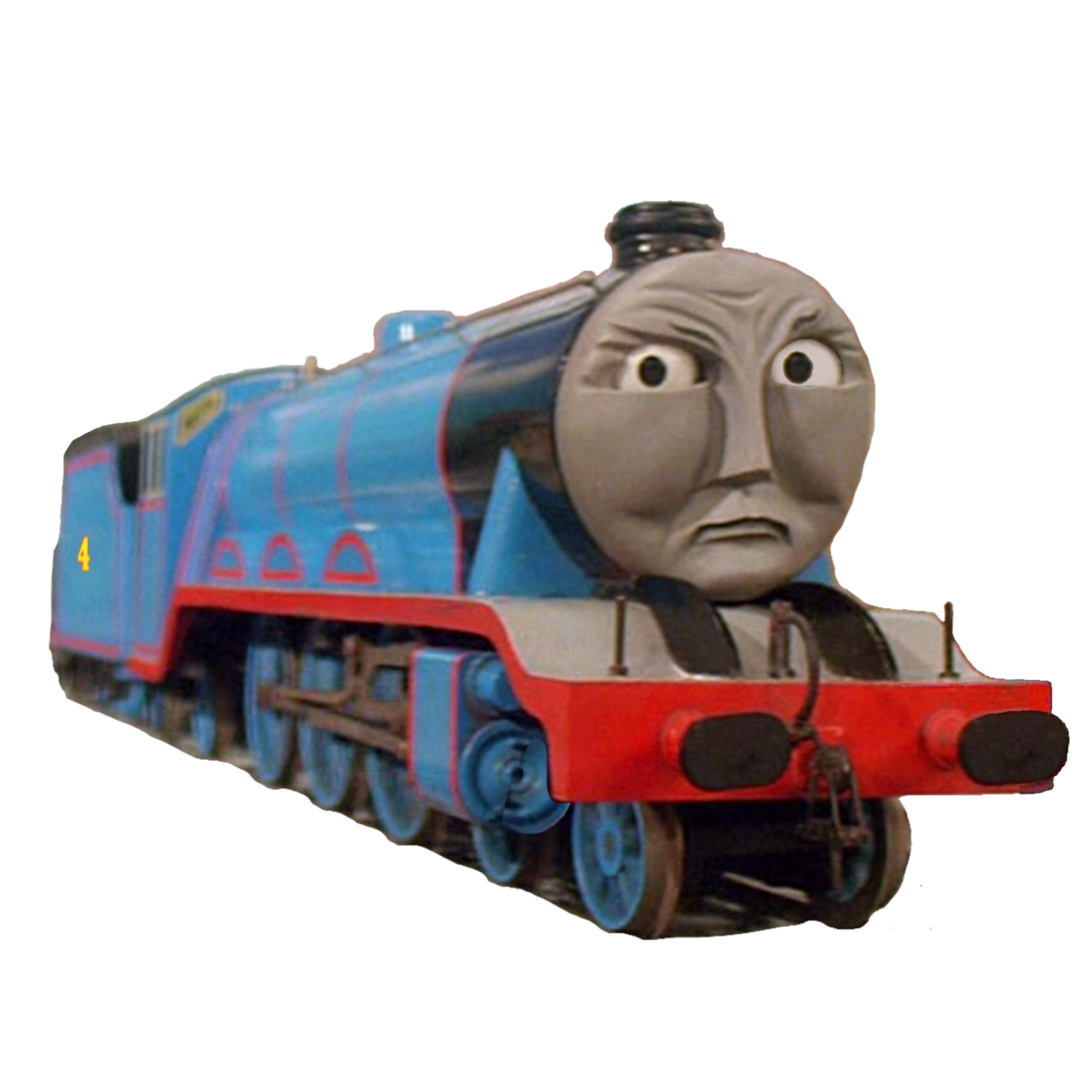 Gordon Front Grumpy Gordon (Angry) Transparent by AidenKwonProductions on DeviantArt