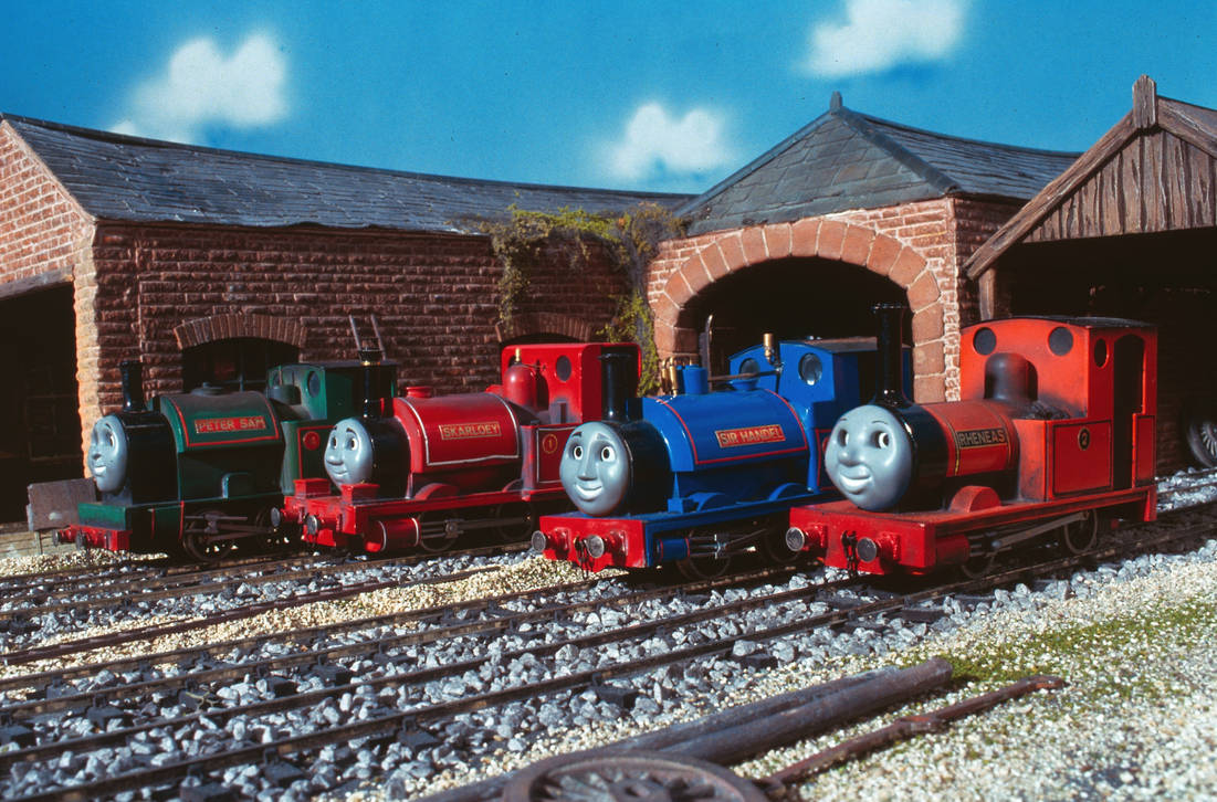 Gordon Rheneas Peter Sam, Skarloey, Sir Handel and Rheneas by AidenKwonProductions on ...