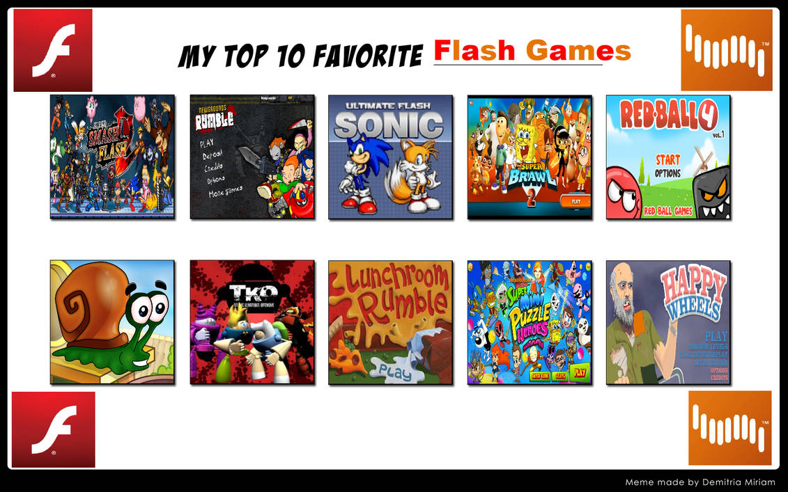 Krav Håbefuld websted My Top 10 Favorite Flash Games (My Version) by RTCartoons on DeviantArt