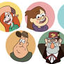 Gravity Falls Buttons