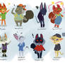 Warrior Cats as Animal Crossing villagers
