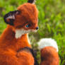 Handmade Poseable Baby Fox Art Doll