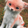 Handmade Poseable Sakura Fox Art Doll