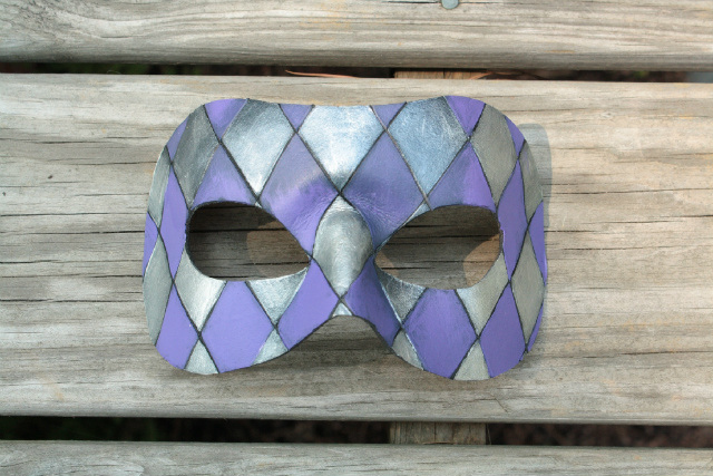 lavender and silver harlequin