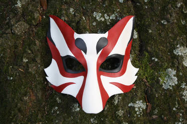 Kabuki Kitsune Leather Mask