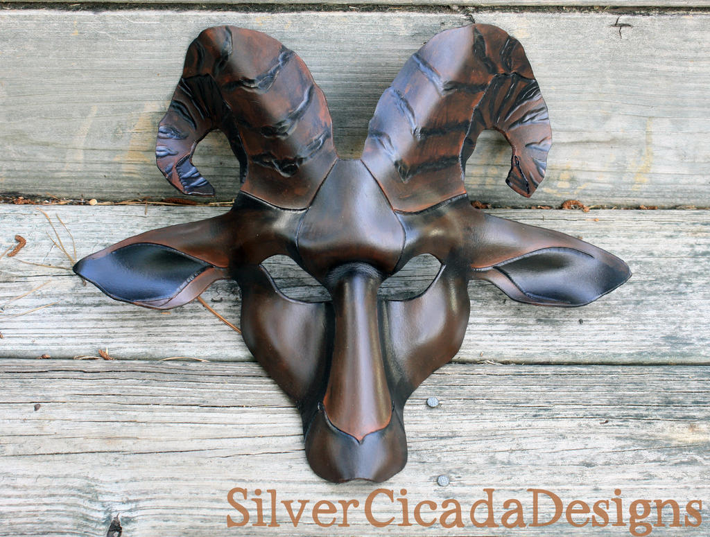 Dark Phase Leather Goat Mask