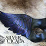 Raven wing leather mask
