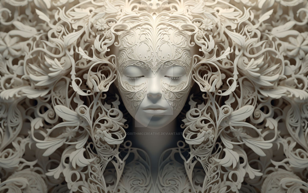 Complexly Complexly ornate portrait by AlgorithmicCreative on DeviantArt