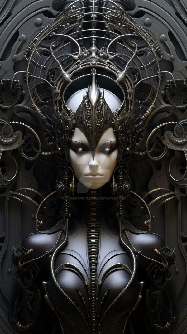Grotesque beauty sci-fi sculpture by AlgorithmicCreative on DeviantArt