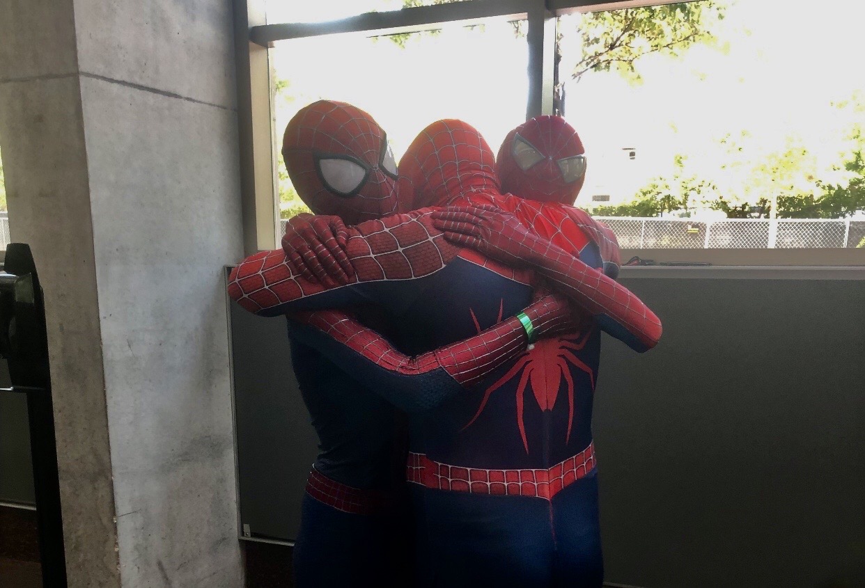 Spider Hugging All 3 Spider-Man Hug by SoldierGunner on DeviantArt