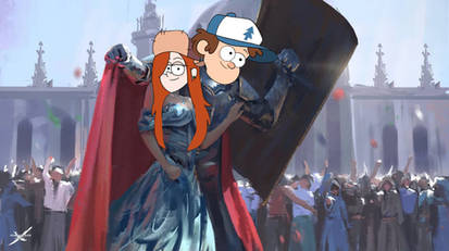 Knight Dipper Protects Princess Wendy 