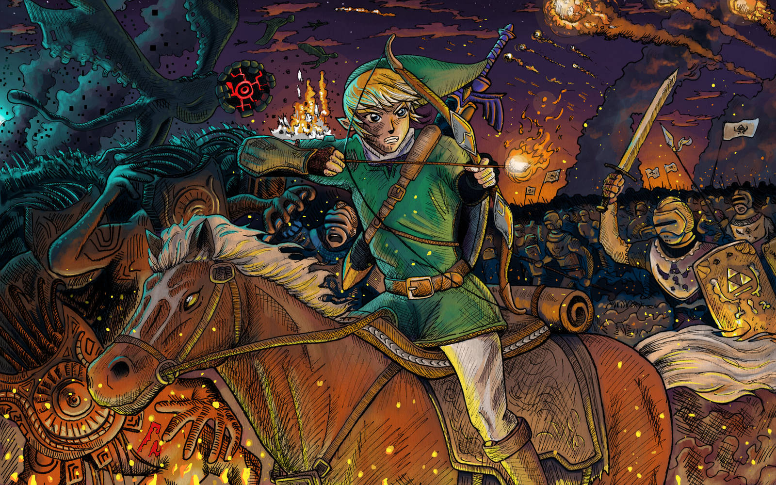 The Hylian Charge by jmardesigns