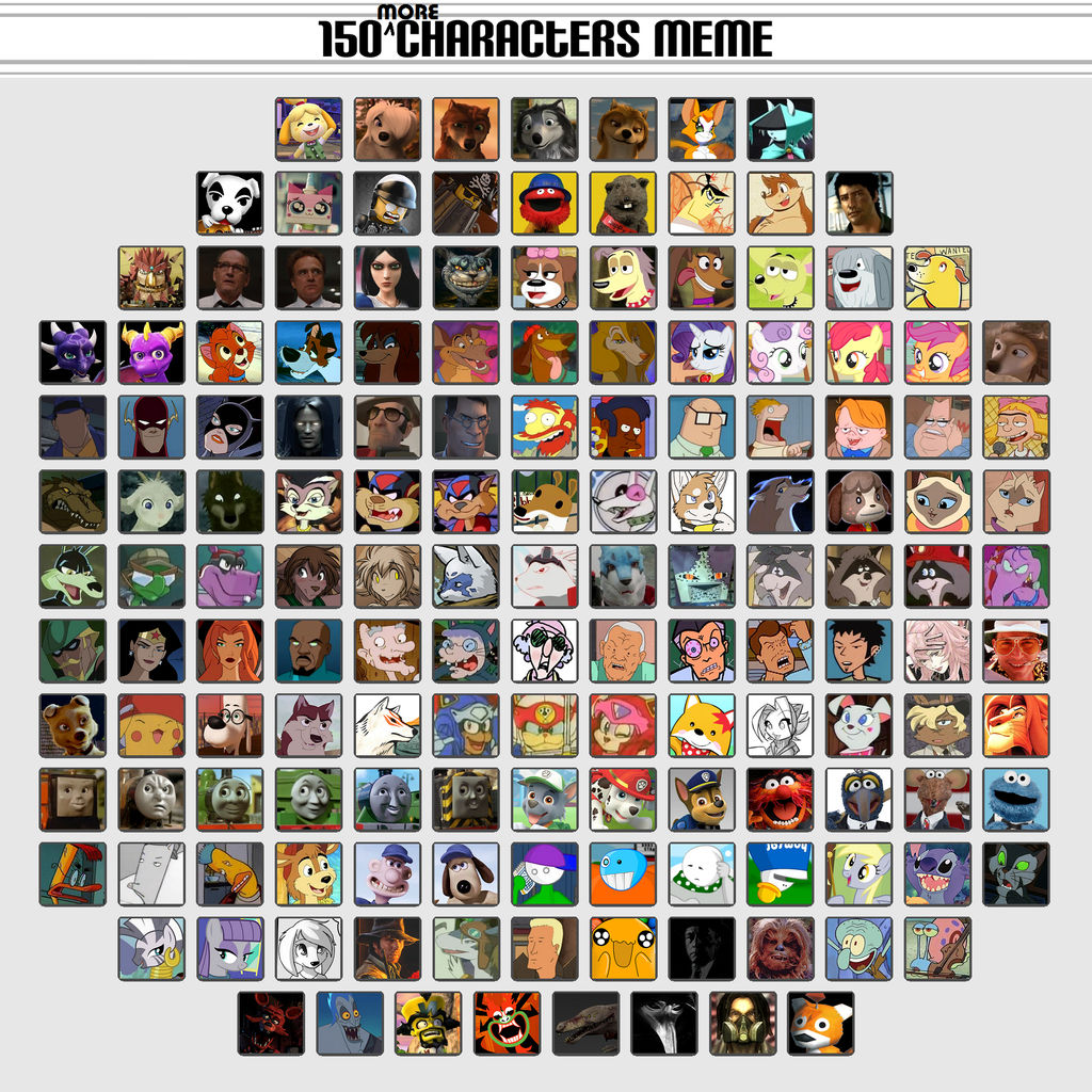 150 More Characters Meme by saffronpanther on DeviantArt