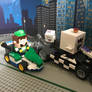 Lego Luigi vs King Boo racing