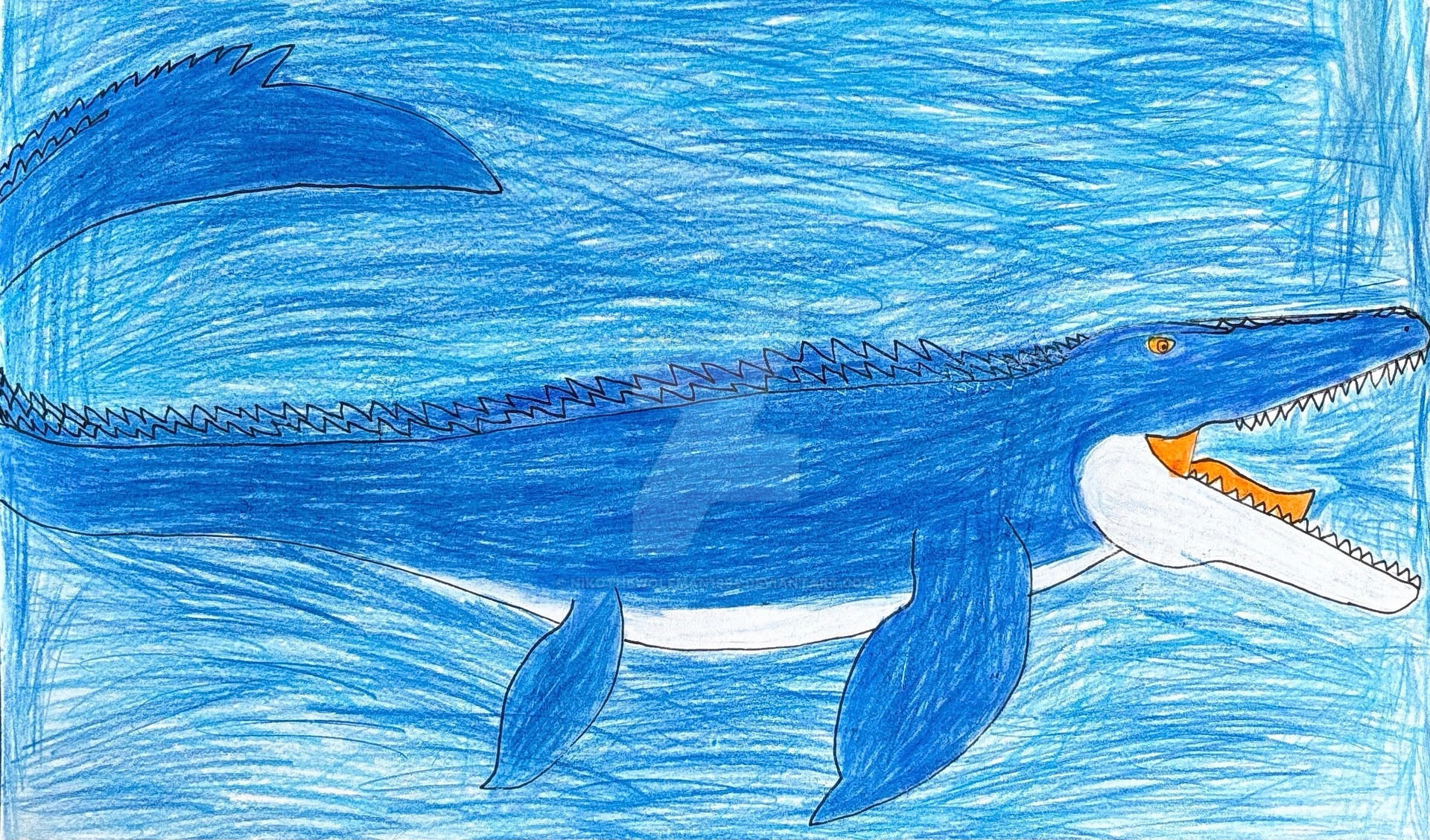 Mosasaurus by NikoTheWolfMan1994 on DeviantArt