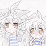 Bakura and Ryou Chibis