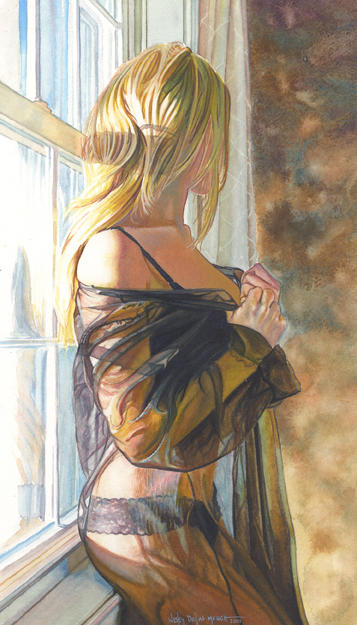 Женщина спиной рисунок