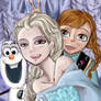 Frozen - Elsa, Anna and Olaf