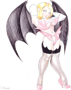 WINGED VAMPIRE BAT GIRL
