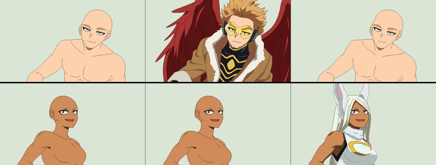 Hawk Ref Base Hawks and Mirko Base by TFAfangirl14 on DeviantArt