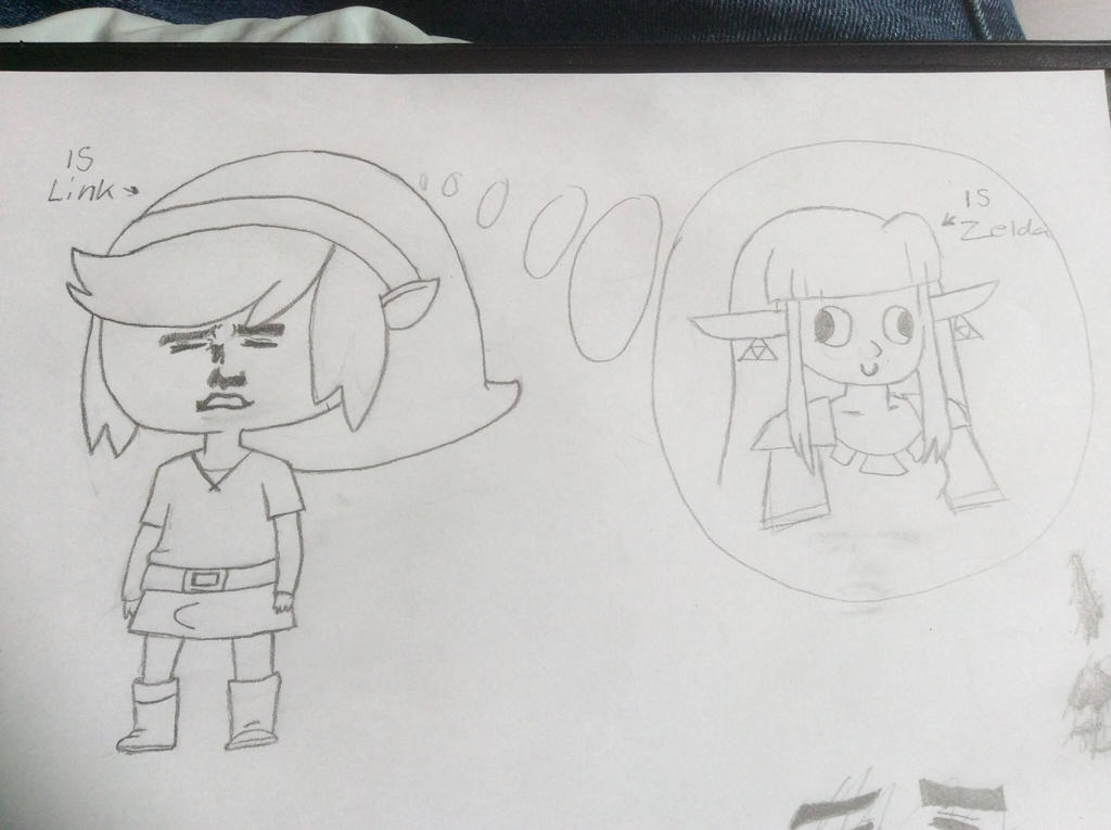 Link Thinking Background Link thinking about Zelda by Frostermos on DeviantArt