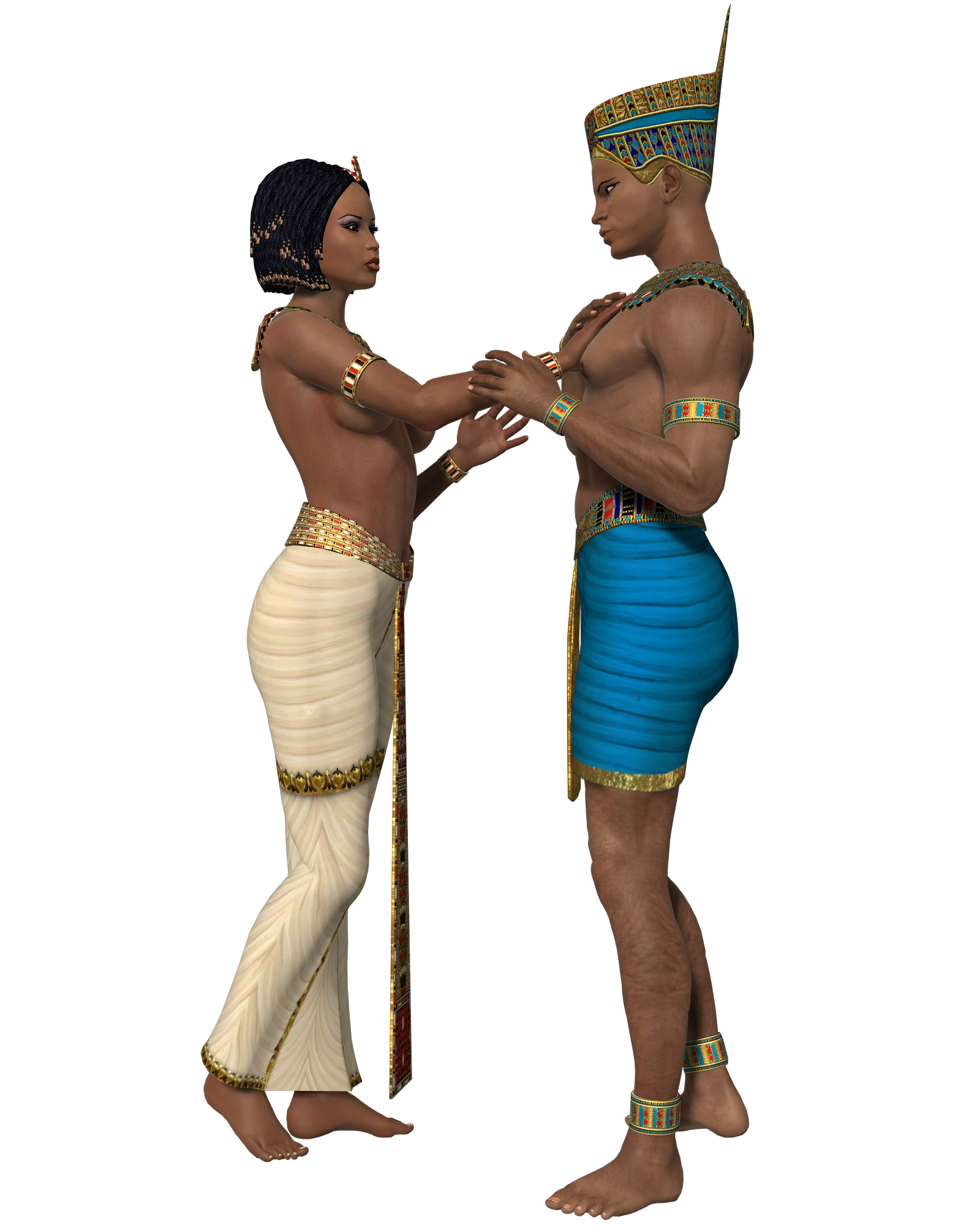 Egyptian Couple 2-Scrap