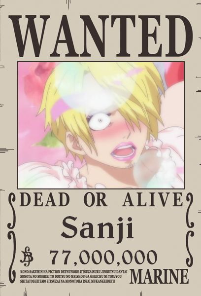 SANJI WANTED (One Piece Ch.1058) by bryanfavr on DeviantArt