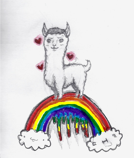 my rainbow llama