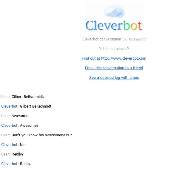 Cleverbot is not awesome