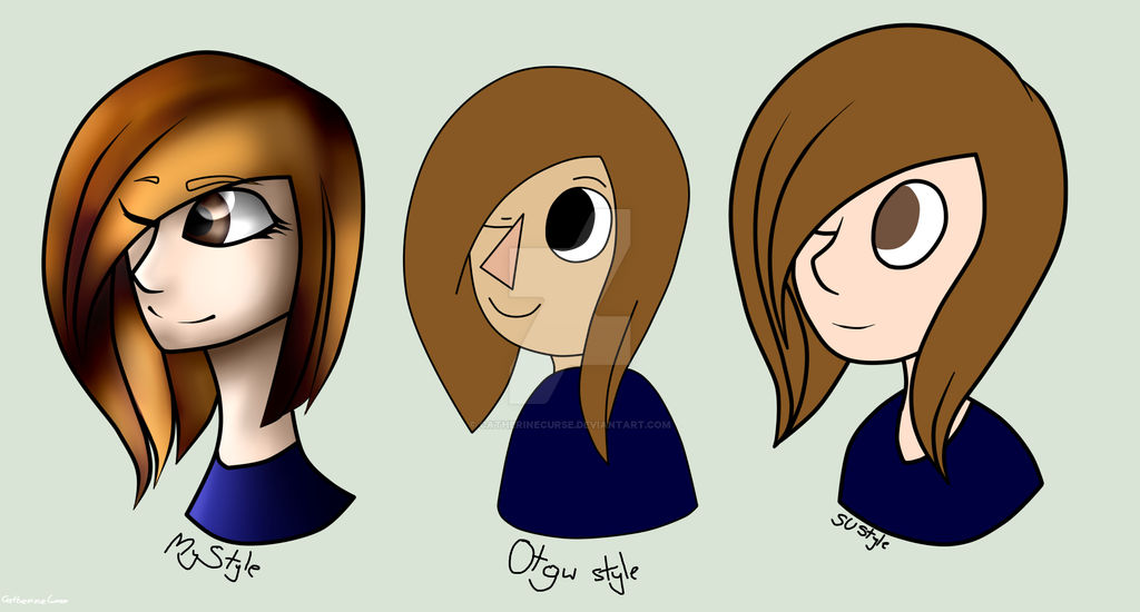 Three Styles Three styles by CatherineCurse on DeviantArt