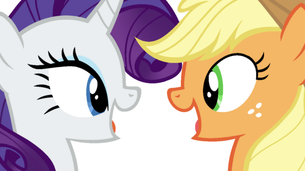 Rarity and AppleJack by CatherineCurse on DeviantArt