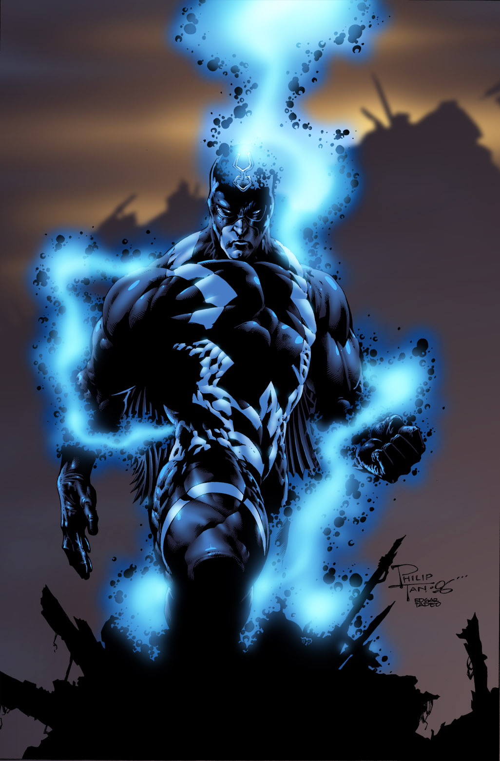 Blackbolt inked and colored