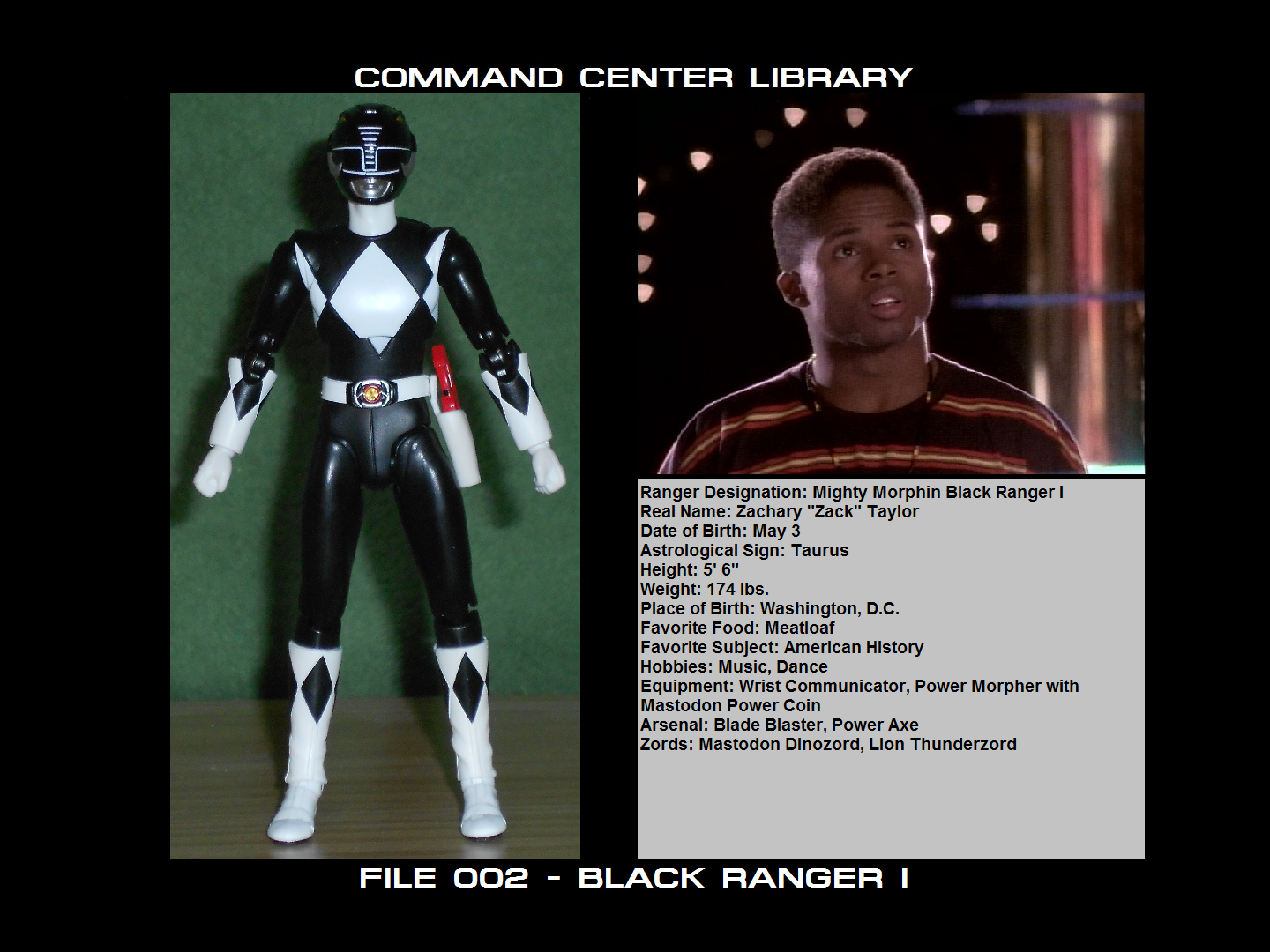 Command Center Library File 002 - Black Ranger I by Scorcher27 on ...