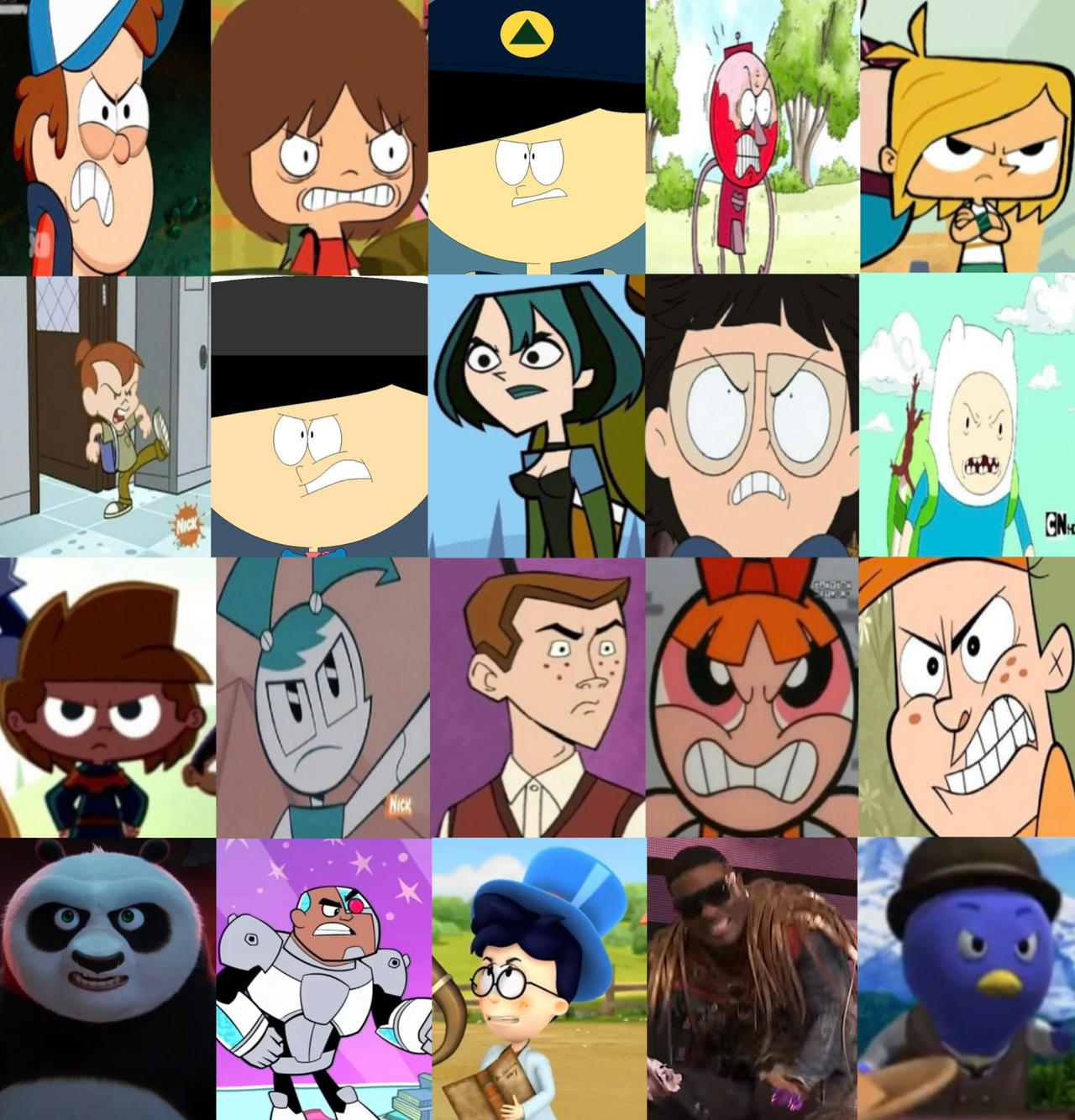 Top 20 Angry Characters Cartoons by koshio01 on DeviantArt