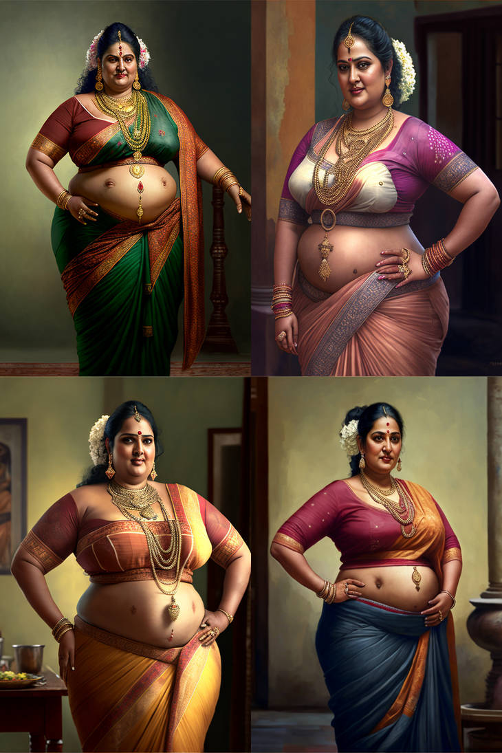 Beautiful Sexy and Hot South Indian Aunty, AI Art by FakeNudesCo ...