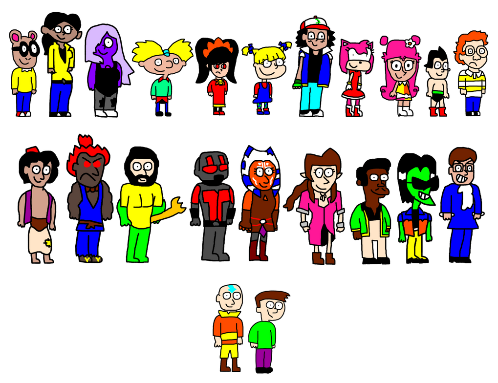 C.A.E. Characters in My Style - A by NathanPNGassets on DeviantArt