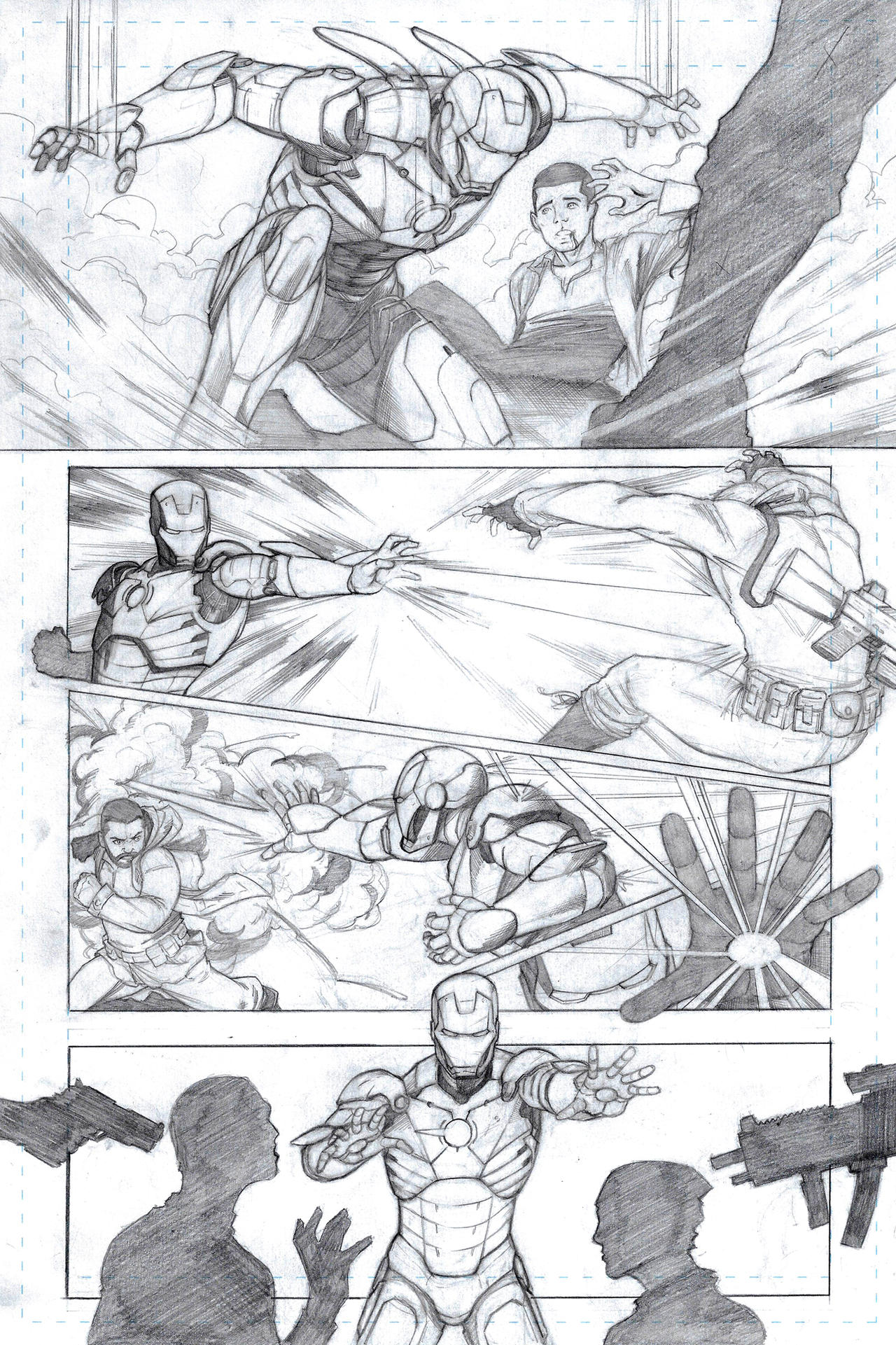 Iron Man Sample Layout Iron Man (SAMPLE) Page 7 by ArtDavidRiver on DeviantArt