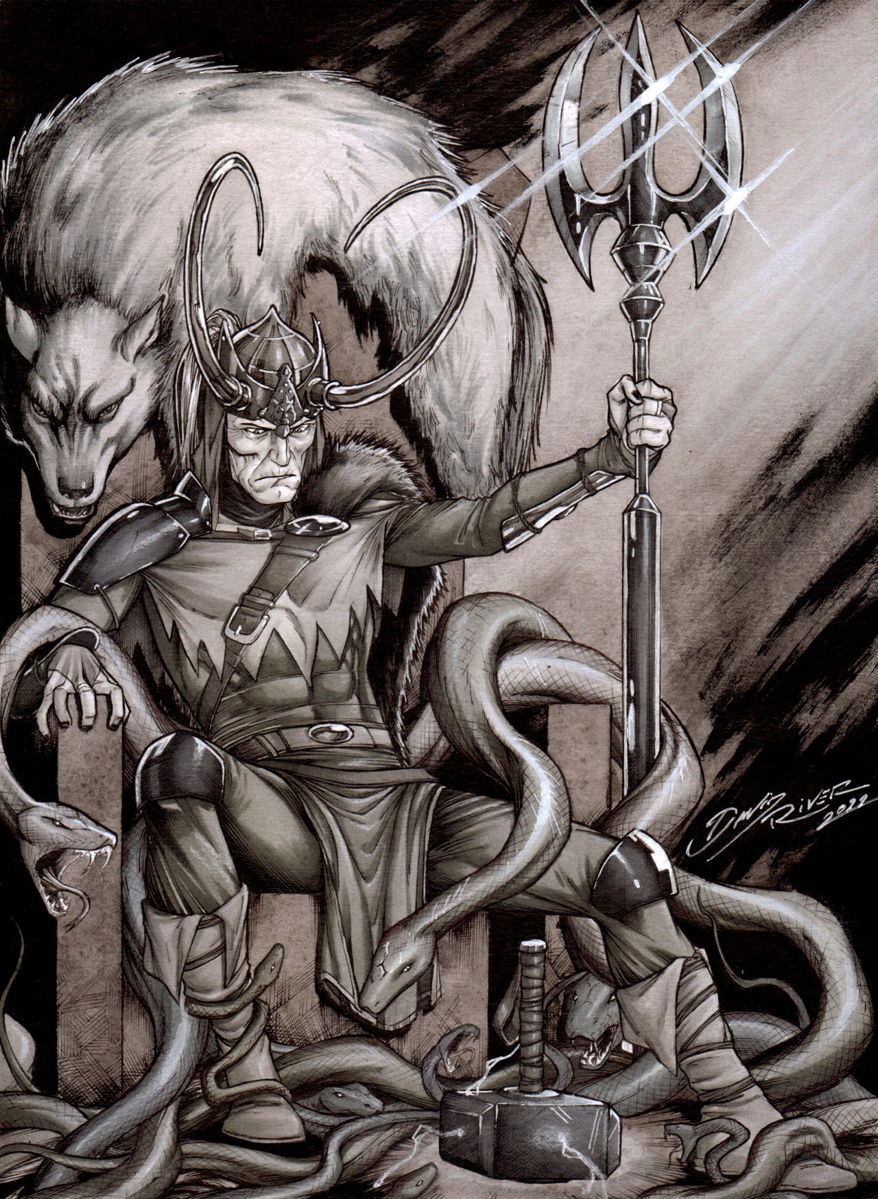 Loki #COMMISSION by ArtDavidRiver on DeviantArt