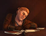 Varric Tethras from Dragon Age by juliedrawssometimes