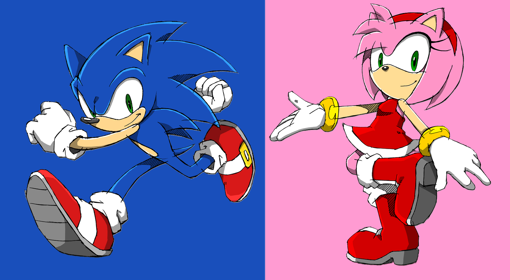 Sonamy Channel on X: I'm working on a new Classic #Sonamy artwork