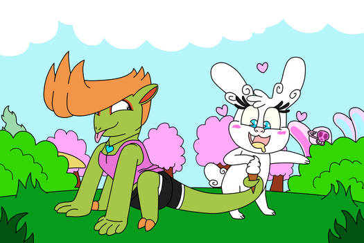 Raff and Foof's friendly fun time (No shading)