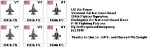USAF 134th Fighter Squadron (VT Air Nat'l Guard)